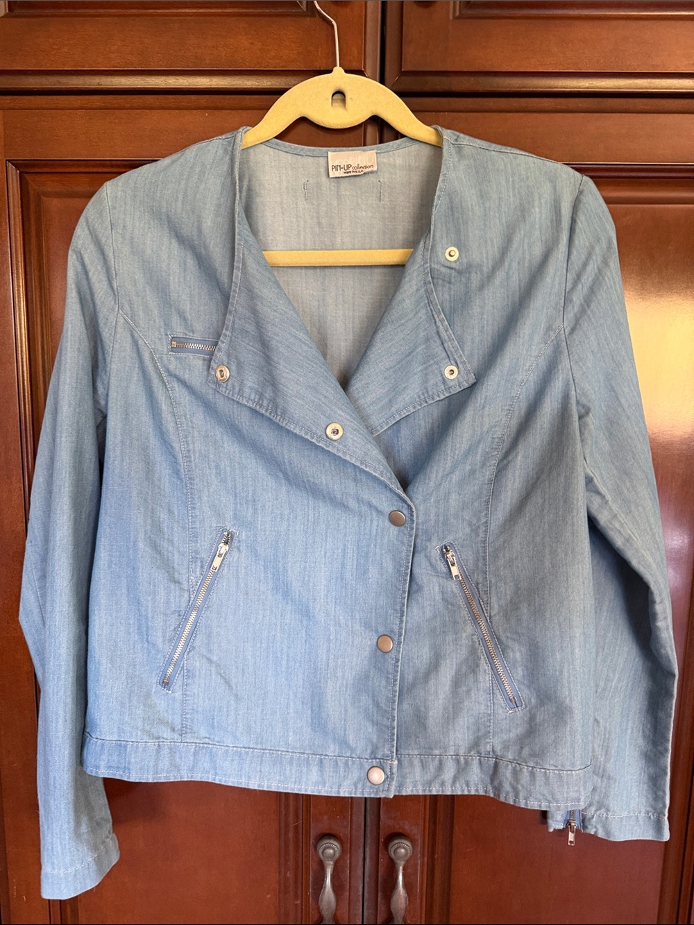 Light Blue Denim Jacket for Women